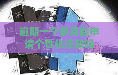 逾期一个多月能申请个性化还款吗