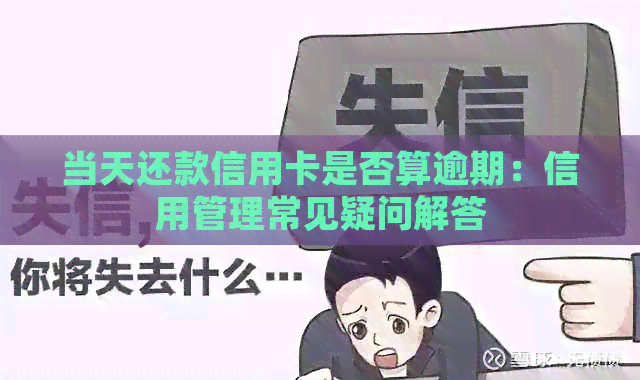当天还款信用卡是否算逾期：信用管理常见疑问解答