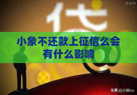 小象不还款上么会有什么影响
