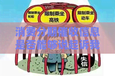 消费分期信息是否能够说起诉我