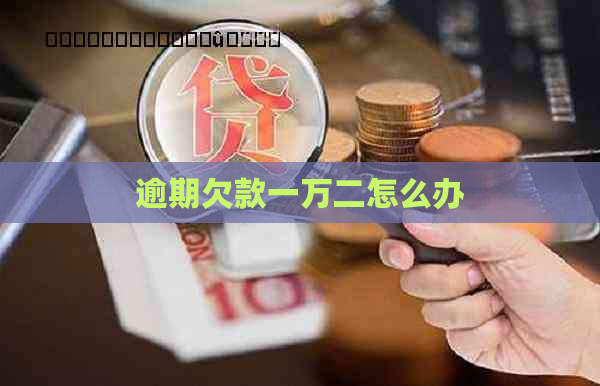 逾期欠款一万二怎么办