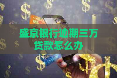 盛京银行逾期三万贷款怎么办