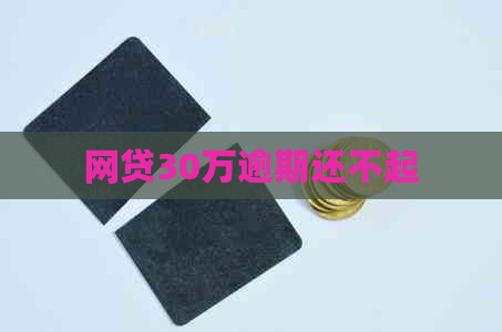 网贷30万逾期还不起
