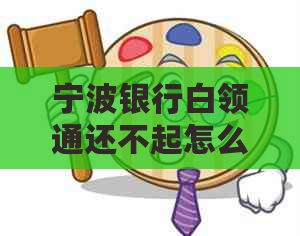宁波银行白领通还不起怎么办