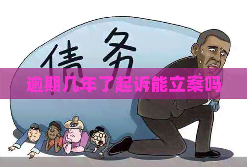 逾期几年了起诉能立案吗