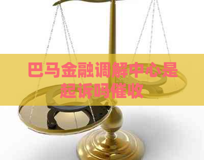 巴马金融调解中心是起诉吗