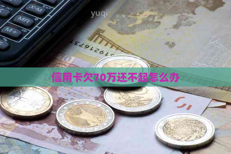 信用卡欠70万还不起怎么办