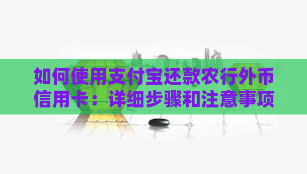 如何使用支付宝还款农行外币信用卡：详细步骤和注意事项