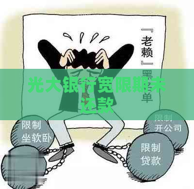 光大银行宽限期未还款