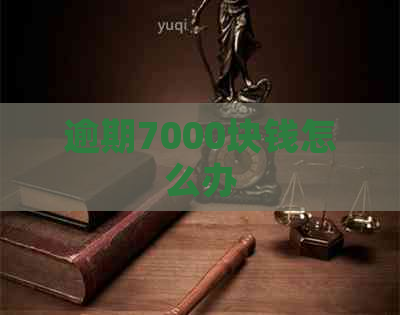逾期7000块钱怎么办