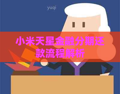 小米天星金融分期还款流程解析
