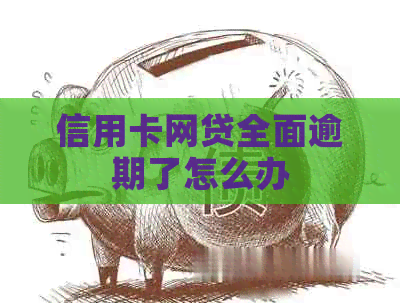 信用卡网贷全面逾期了怎么办