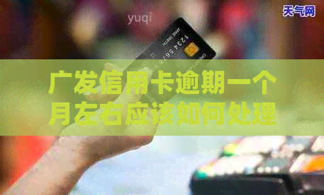 广发信用卡逾期一个月左右应该如何处理