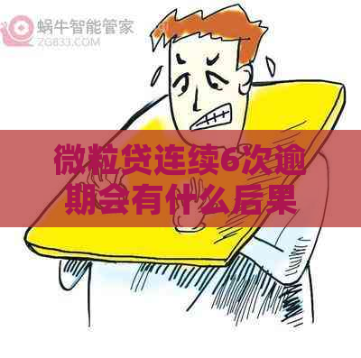 微粒贷连续6次逾期会有什么后果