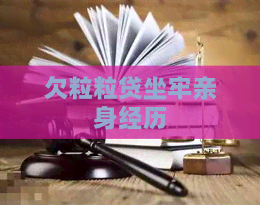 欠粒粒贷坐牢亲身经历