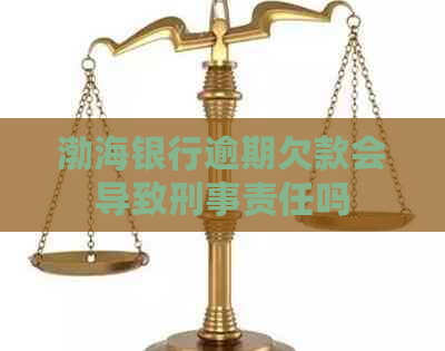 渤海银行逾期欠款会导致刑事责任吗