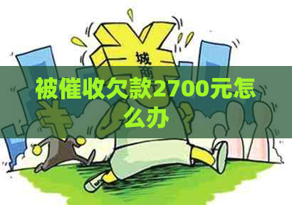 被欠款2700元怎么办