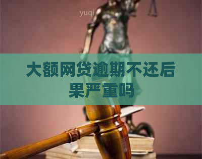 大额网贷逾期不还后果严重吗