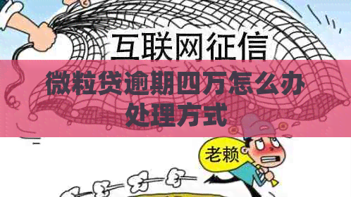 微粒贷逾期四万怎么办处理方式