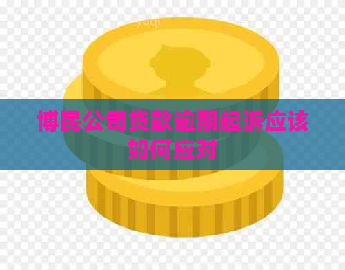 博民公司贷款逾期起诉应该如何应对