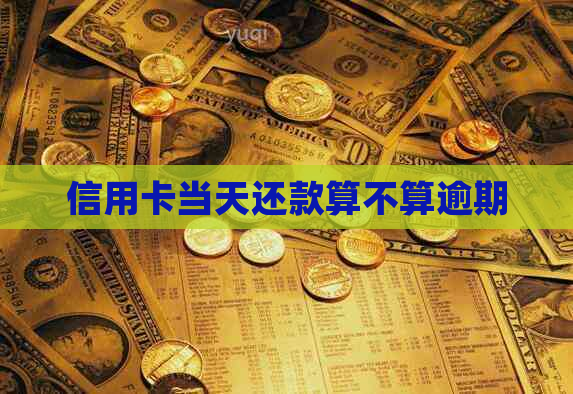 信用卡当天还款算不算逾期
