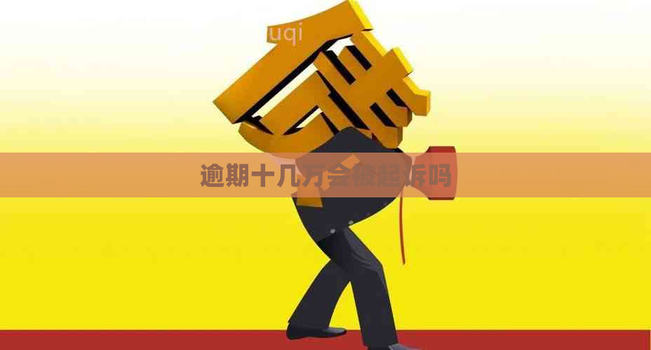 逾期十几万会被起诉吗