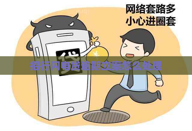 招行闪电贷逾期立案怎么处理