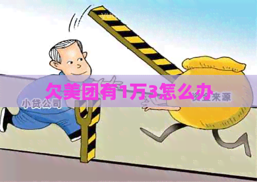 欠美团有1万3怎么办