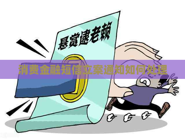 消费金融短信立案通知如何处理
