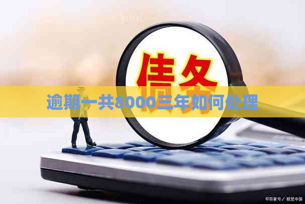 逾期一共8000三年如何处理 逾期一共8000三年如何处理