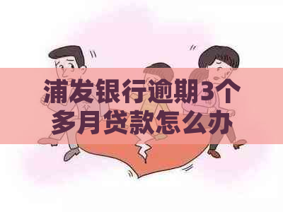 浦发银行逾期3个多月贷款怎么办