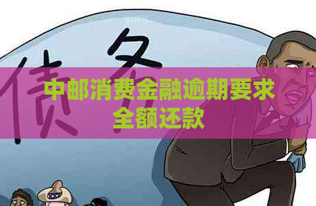中邮消费金融逾期要求全额还款