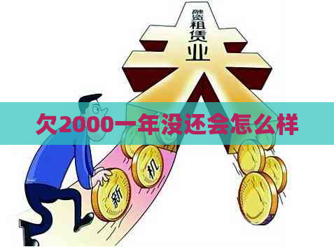 欠2000一年没还会怎么样