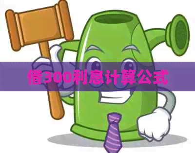 借300利息计算公式