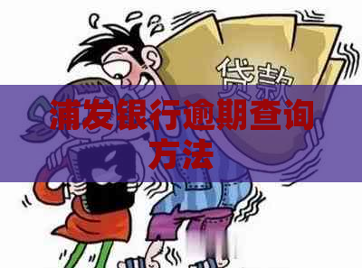 浦发银行逾期查询方法