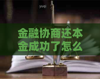 金融协商还本金成功了怎么办