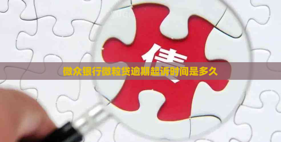 微众银行微粒贷逾期起诉时间是多久