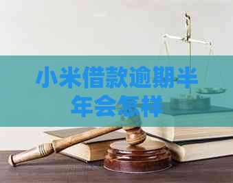 小米借款逾期半年会怎样
