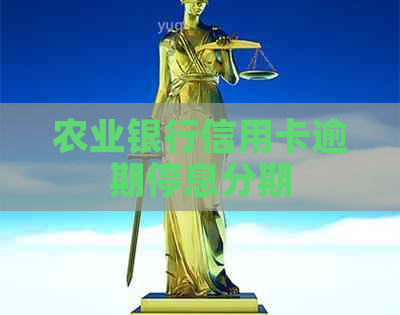 农业银行信用卡逾期停息分期