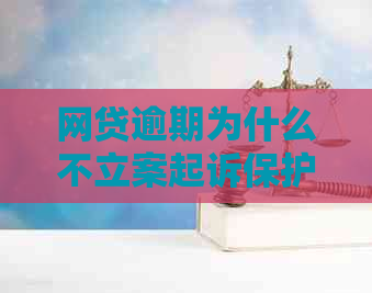 网贷逾期为什么不立案起诉保护借款人