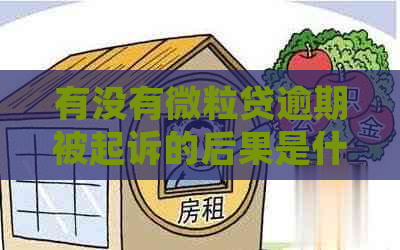 有没有微粒贷逾期被起诉的后果是什么