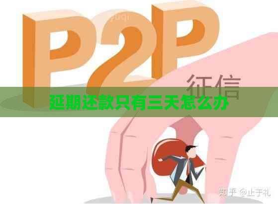 延期还款只有三天怎么办