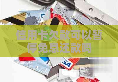信用卡欠款可以暂停免息还款吗