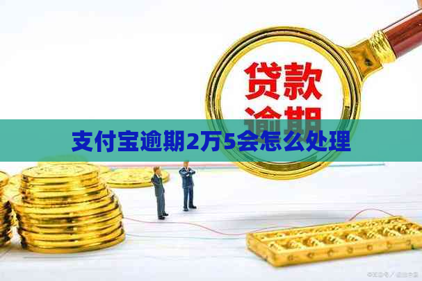 支付宝逾期2万5会怎么处理
