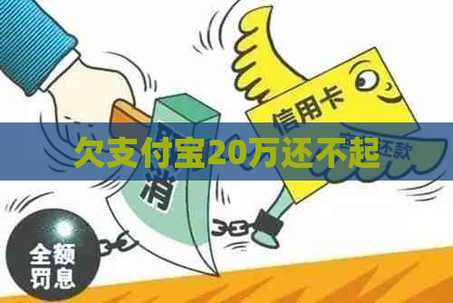 欠支付宝20万还不起