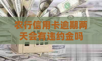 农行信用卡逾期两天会有违约金吗