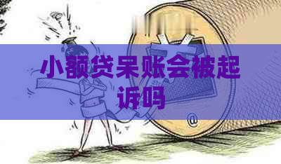 小额贷呆账会被起诉吗