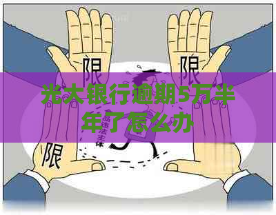 光大银行逾期5万半年了怎么办