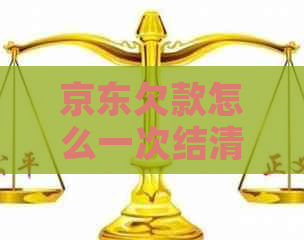 京东欠款怎么一次结清呢