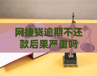 网捷贷逾期不还款后果严重吗